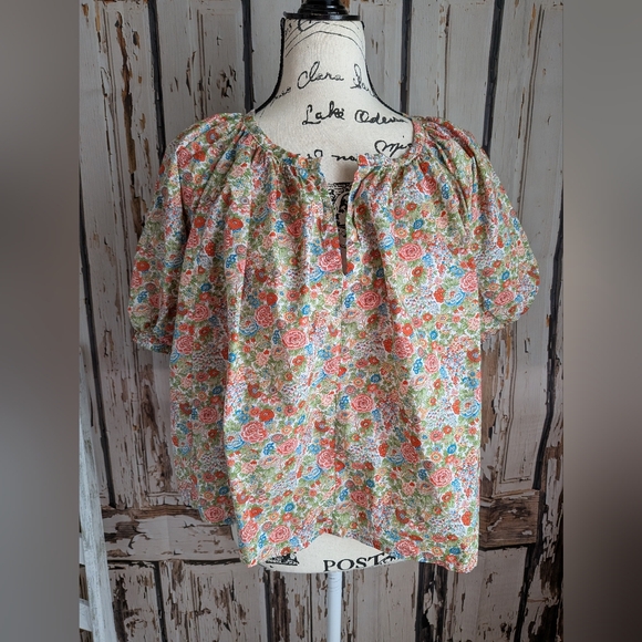 Roller Rabbit Floral Multicolor Top - Picture 8 of 12